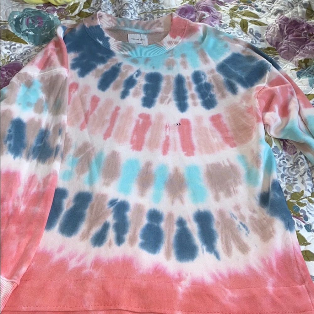 American eagle tie dye sweatshirt